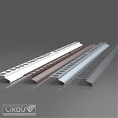 LIKOV Balkonová lišta rohová BB-R délka 1bm, tl. 0,6mm šedá